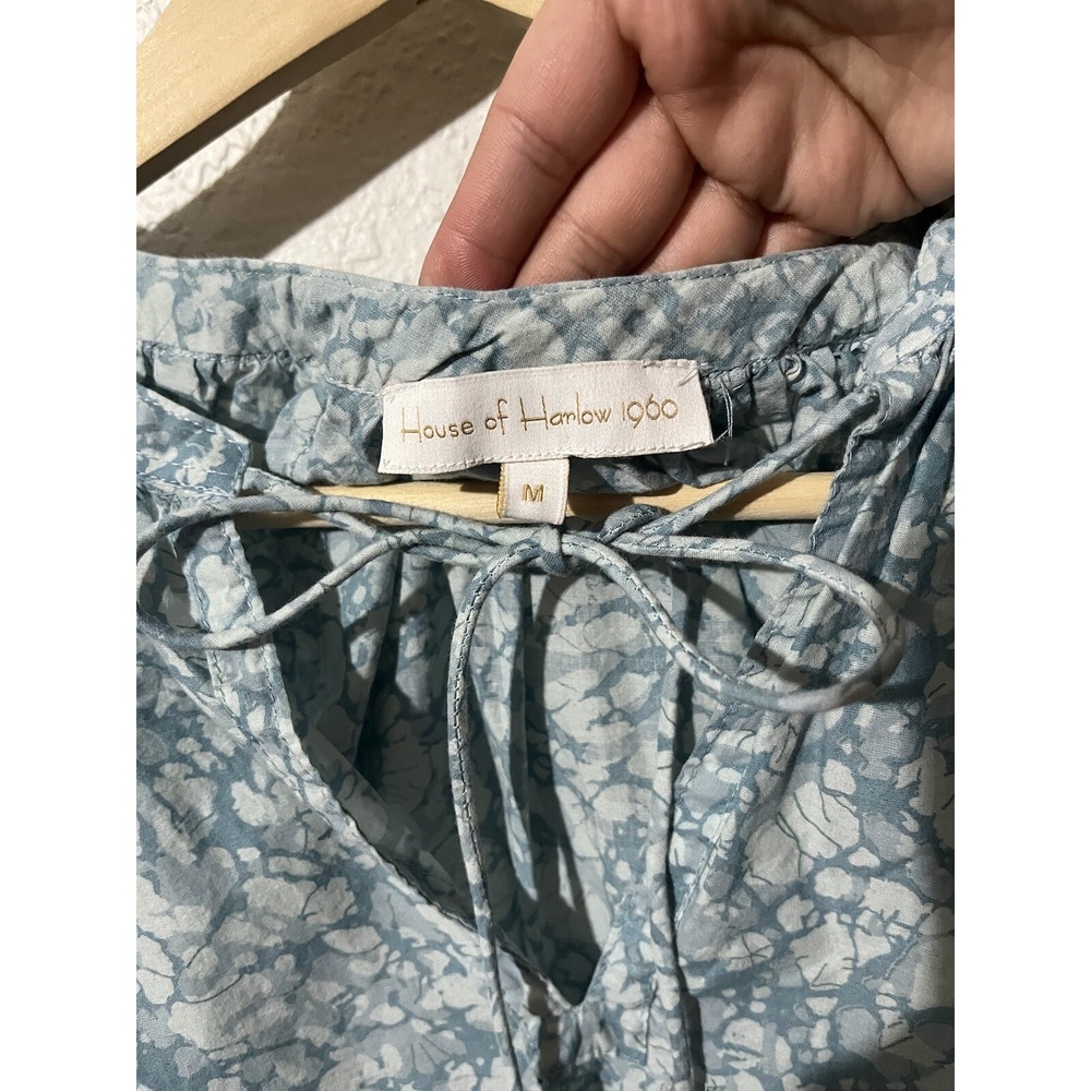 House of Harlow Puff Short Sleeve blouse. Size M - Picture 4 of 6